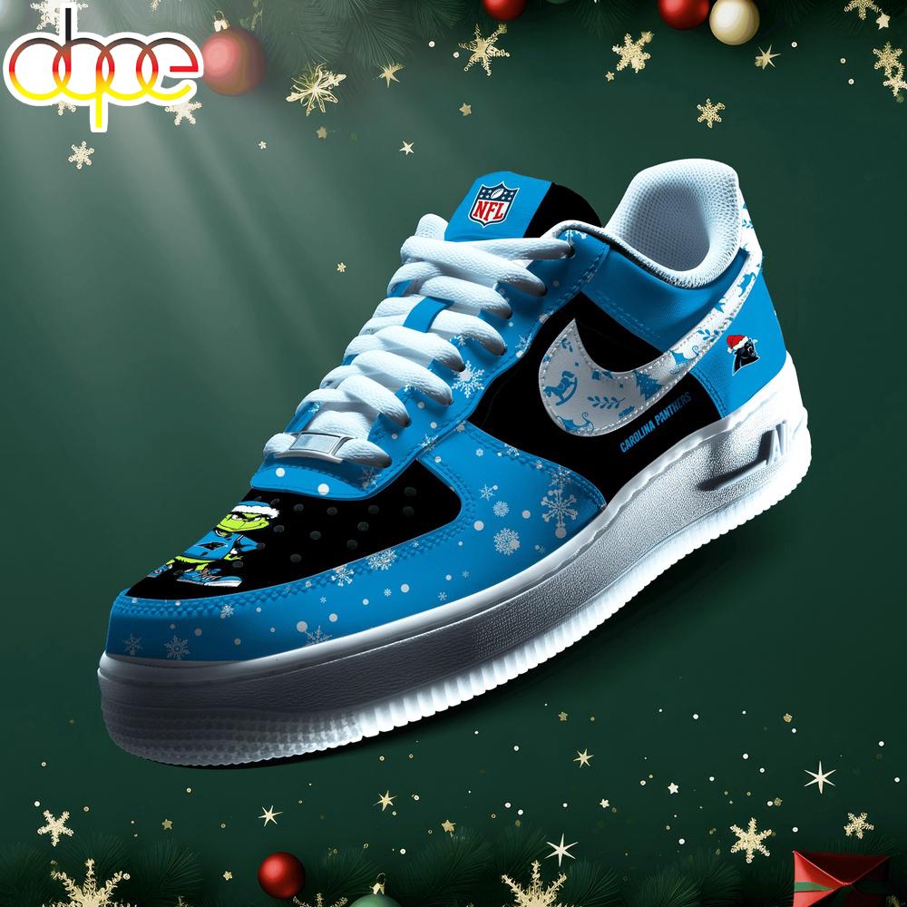Sportswearmerch Carolina Panthers NFL Grinch Merry Christmas Air Low-Top Sneakers Shoes For Men And Women