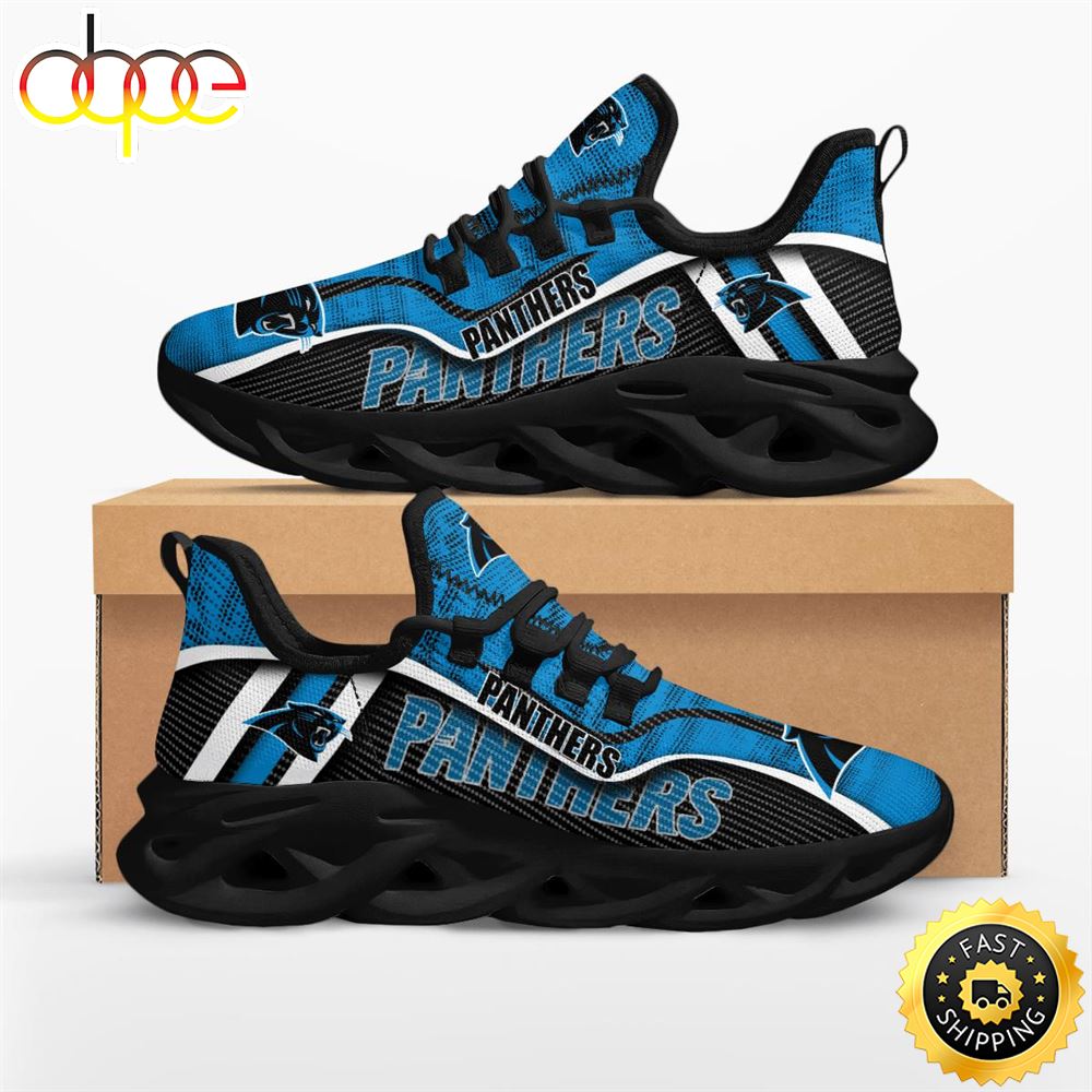 Sportswearmerch Carolina Panthers NFL Jumpstart Max Soul Shoes Sneakers For Men And Women