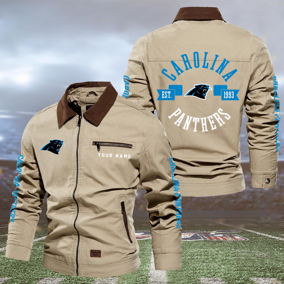 Sportswearmerch Carolina Panthers NFL Lapel Jacket For Fan