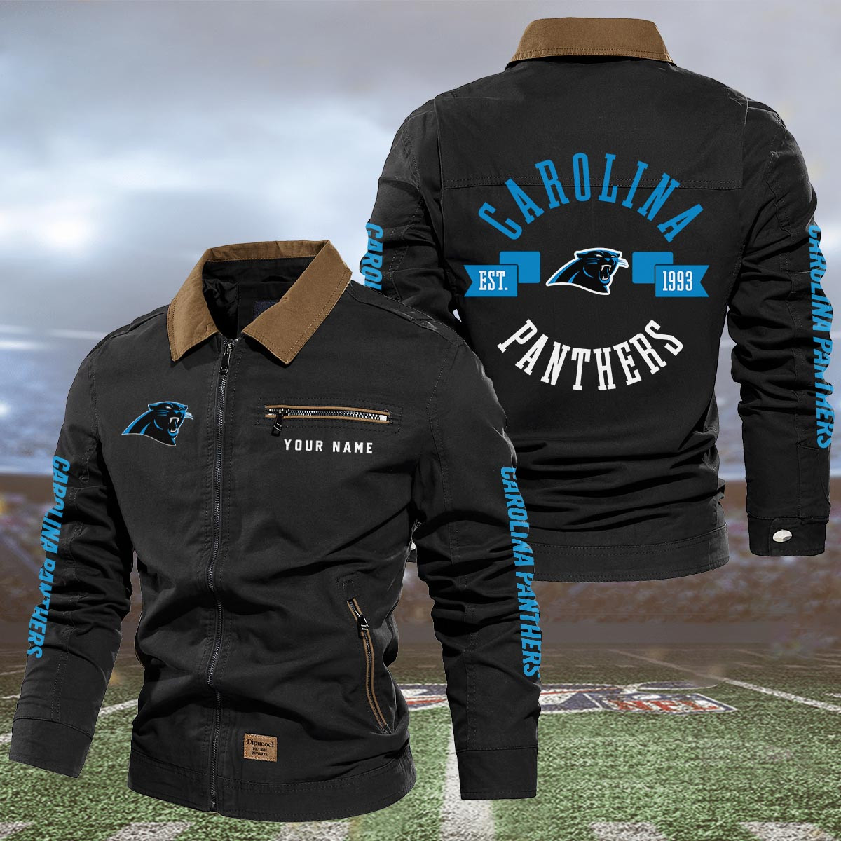Sportswearmerch Carolina Panthers NFL Lapel Jacket For Fan