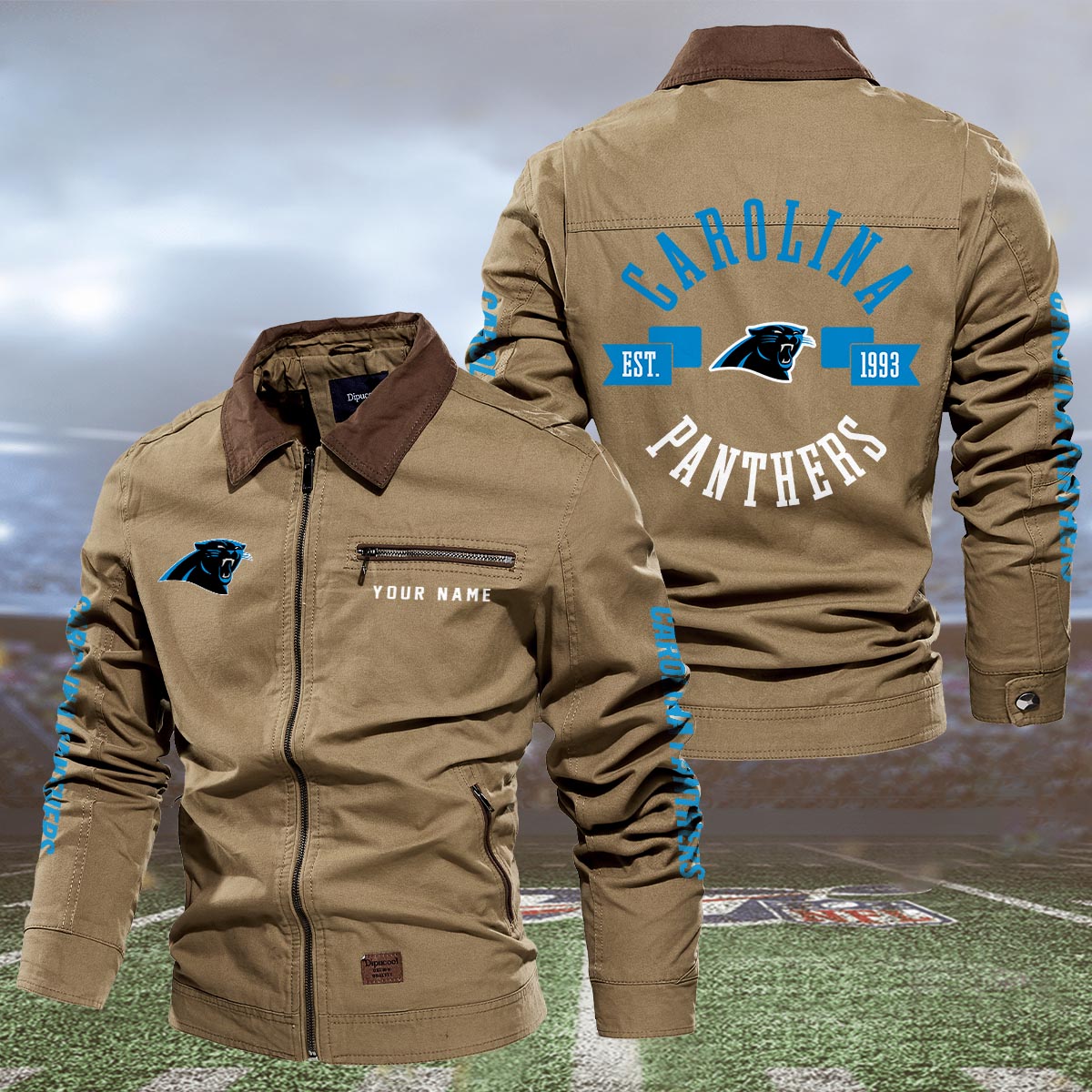 Sportswearmerch Carolina Panthers NFL Lapel Jacket For Fan