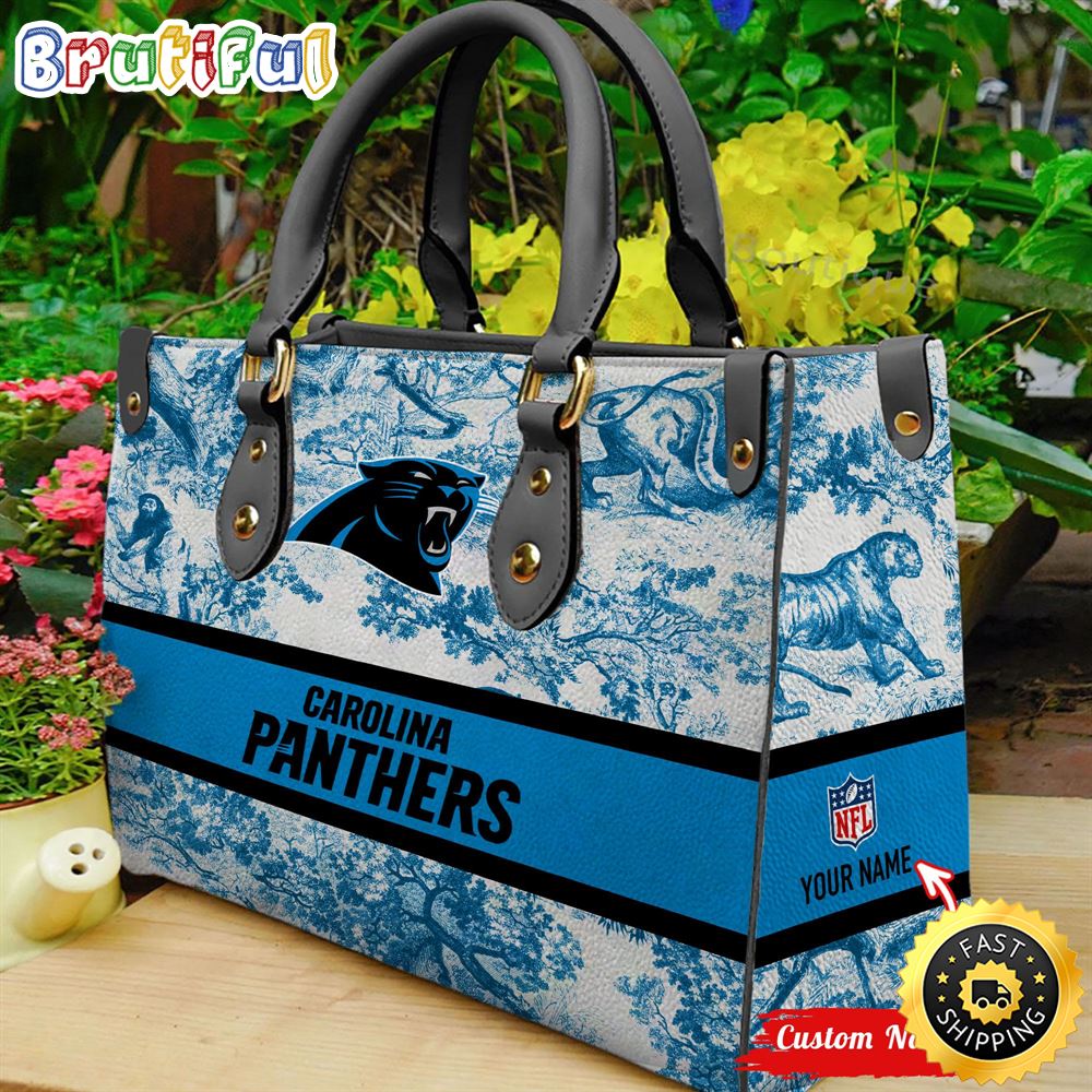 Sportswearmerch Carolina Panthers NFL Leather Handbag For Fan