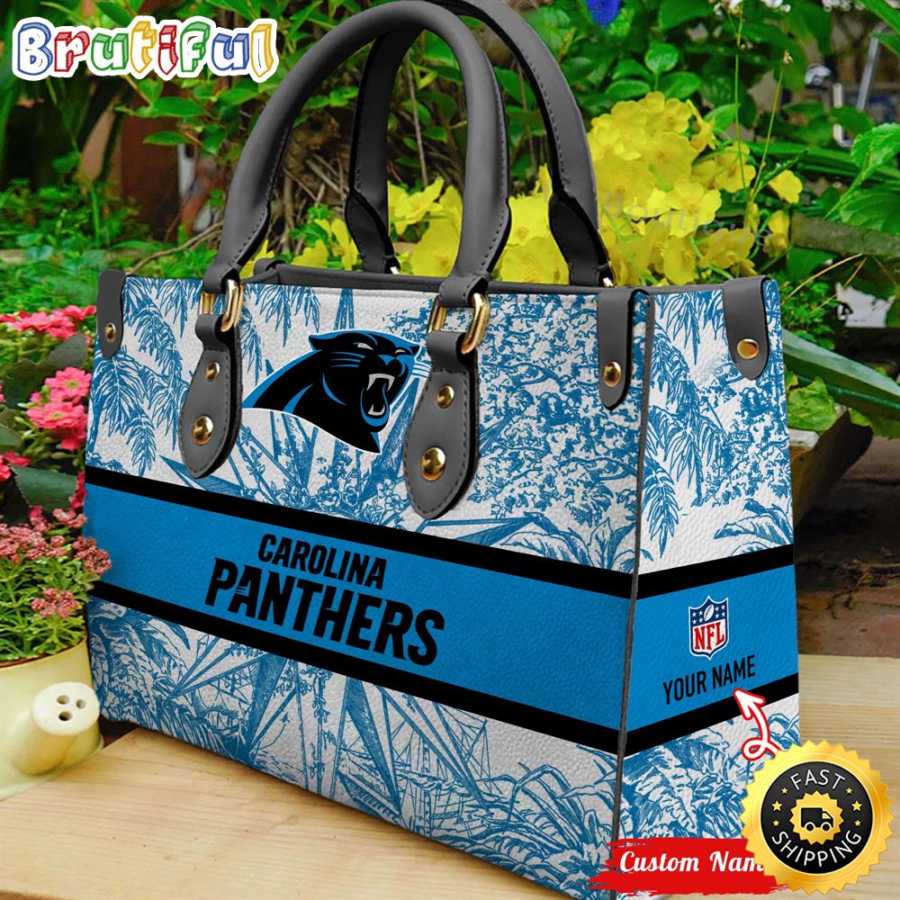 Sportswearmerch Carolina Panthers NFL Leather Handbag For Fan