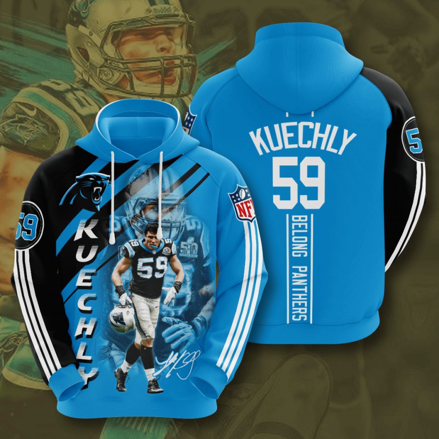 Sportswearmerch Carolina Panthers NFL Luke Kuechly Panther Personalized Hoodie For Fan