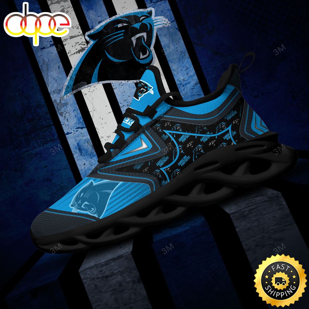Sportswearmerch Carolina Panthers NFL Max Soul Shoes Sneakers For Men And Women