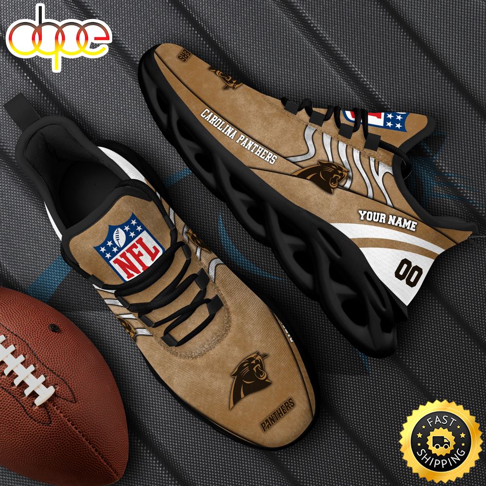 Sportswearmerch Carolina Panthers NFL Max Soul Shoes Sneakers For Men And Women