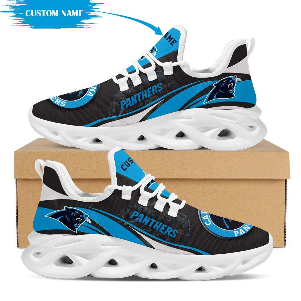 Sportswearmerch Carolina Panthers NFL Max Soul Shoes Sneakers For Men And Women