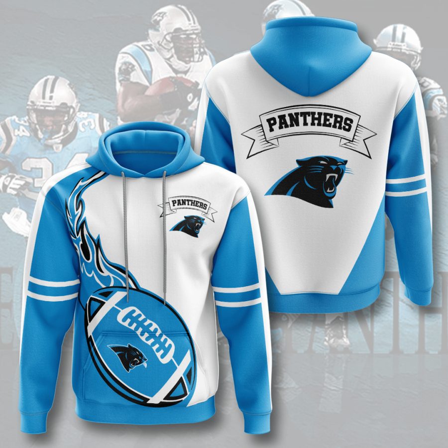 Sportswearmerch Carolina Panthers NFL Panther Blue Fire Personalized Hoodie For Fan