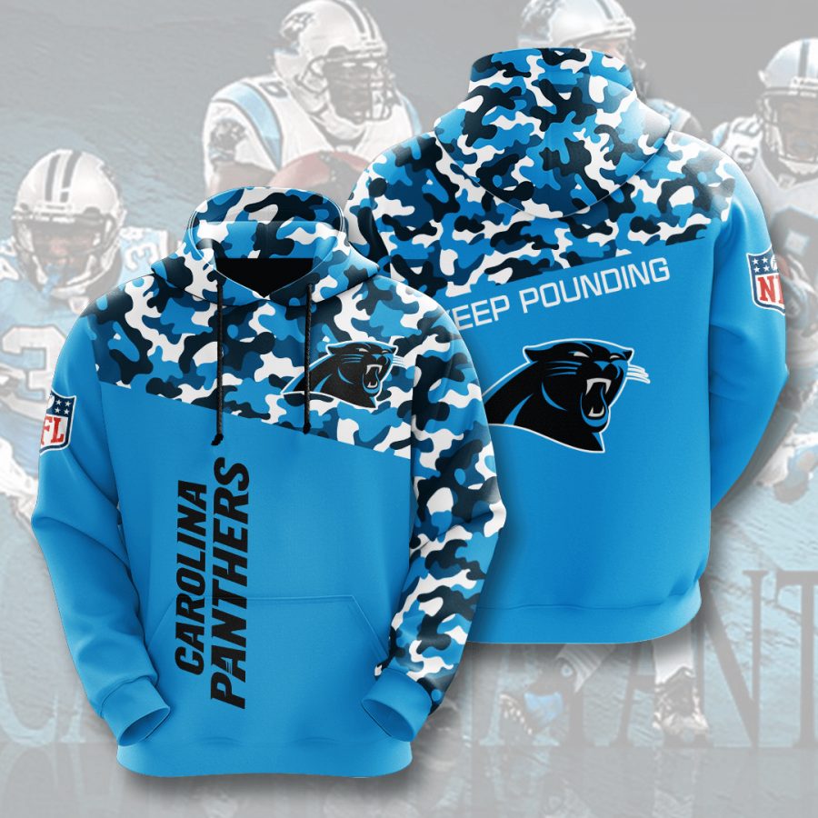 Sportswearmerch Carolina Panthers NFL Panther Camo Personalized Hoodie For Fan