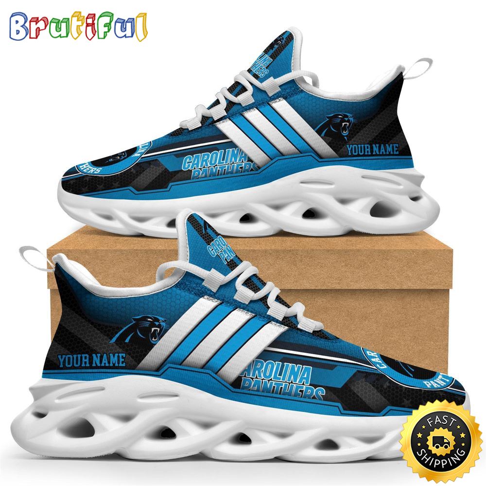 Sportswearmerch Carolina Panthers NFL Sneaker Max Soul Shoes For Fan