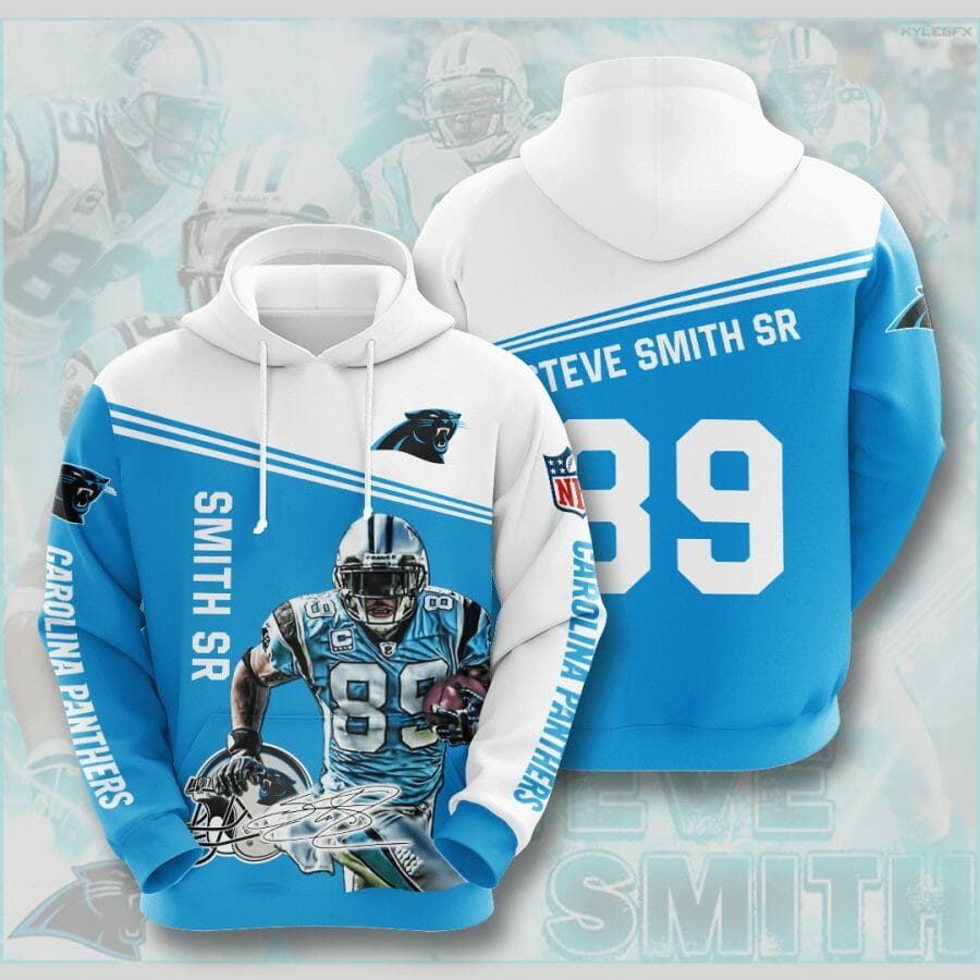 Sportswearmerch Carolina Panthers NFL Steve Smith Sr. Personalized Hoodie For Fan