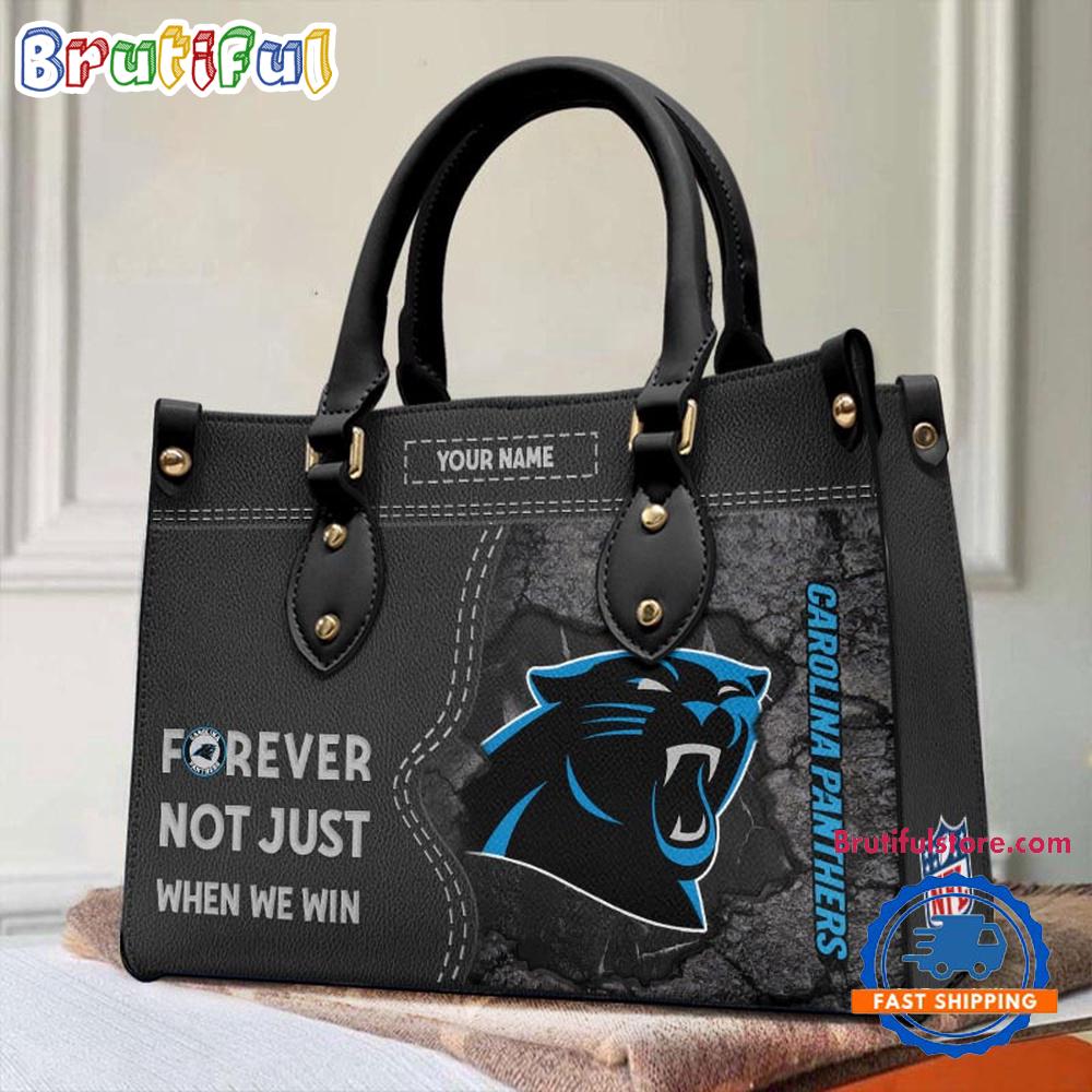 Sportswearmerch Carolina Panthers NFL Women's Leather Bag For Fan