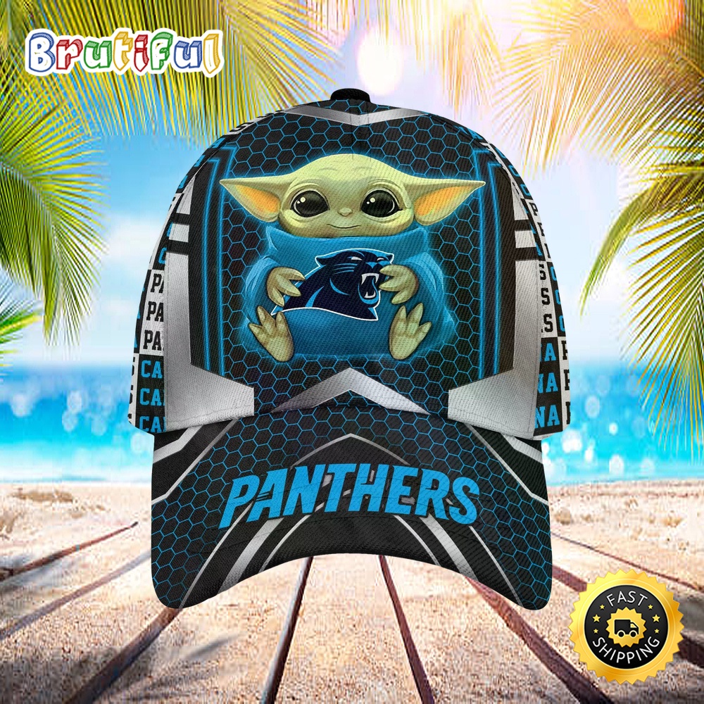 Sportswearmerch Carolina Panthers NFL x Baby Yoda Classic Cap For Fan
