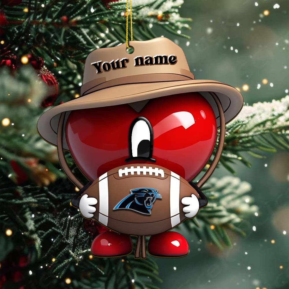 Sportswearmerch Carolina Panthers NFL x Bad Bunny Acrylic Ornament Gift For Fans