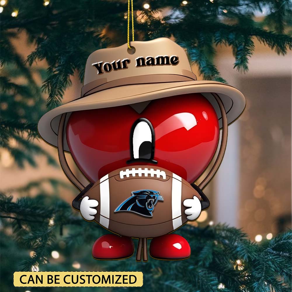 Sportswearmerch Carolina Panthers NFL x Bad Bunny Acrylic Ornament Gift For Fans