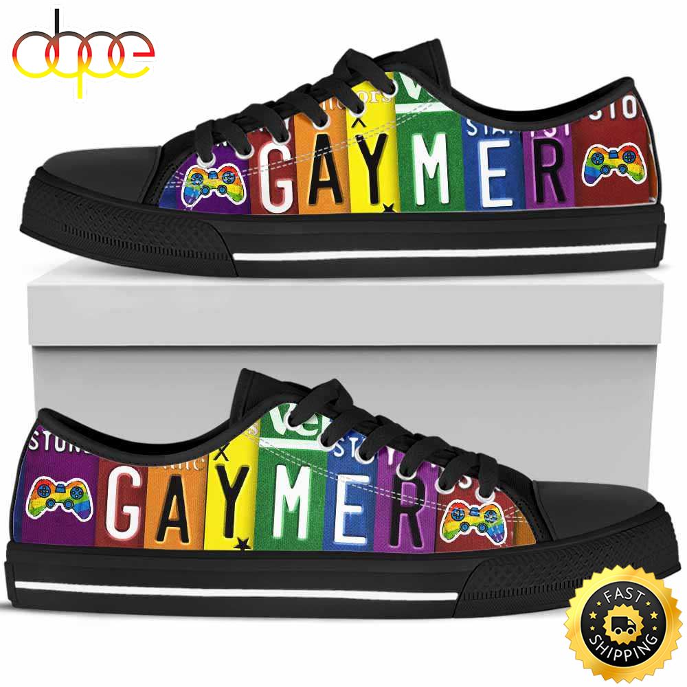 Sportswearmerch Celebrate Love And Equality With Low Top Canvas Sneakers Shoes For Men And Women