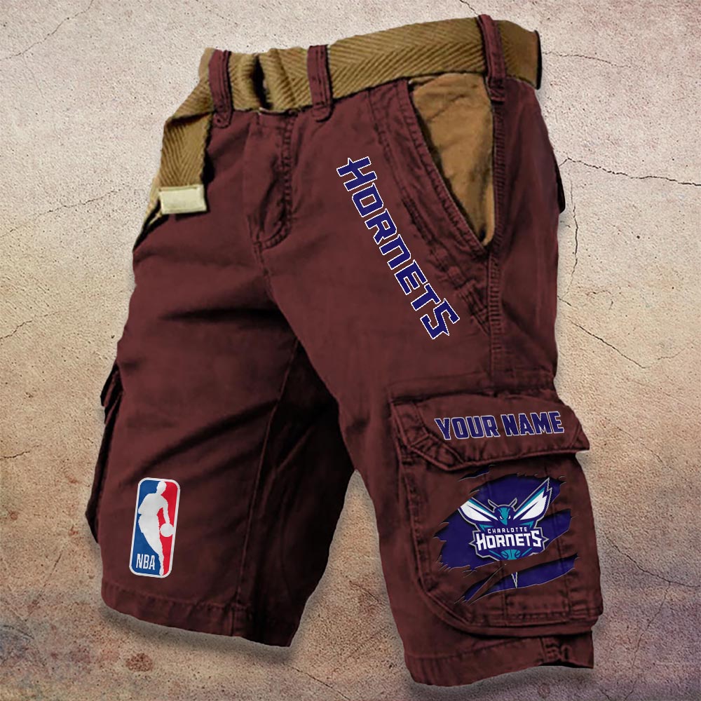 Sportswearmerch Charlotte Hornets NBA Denim Short For Fan