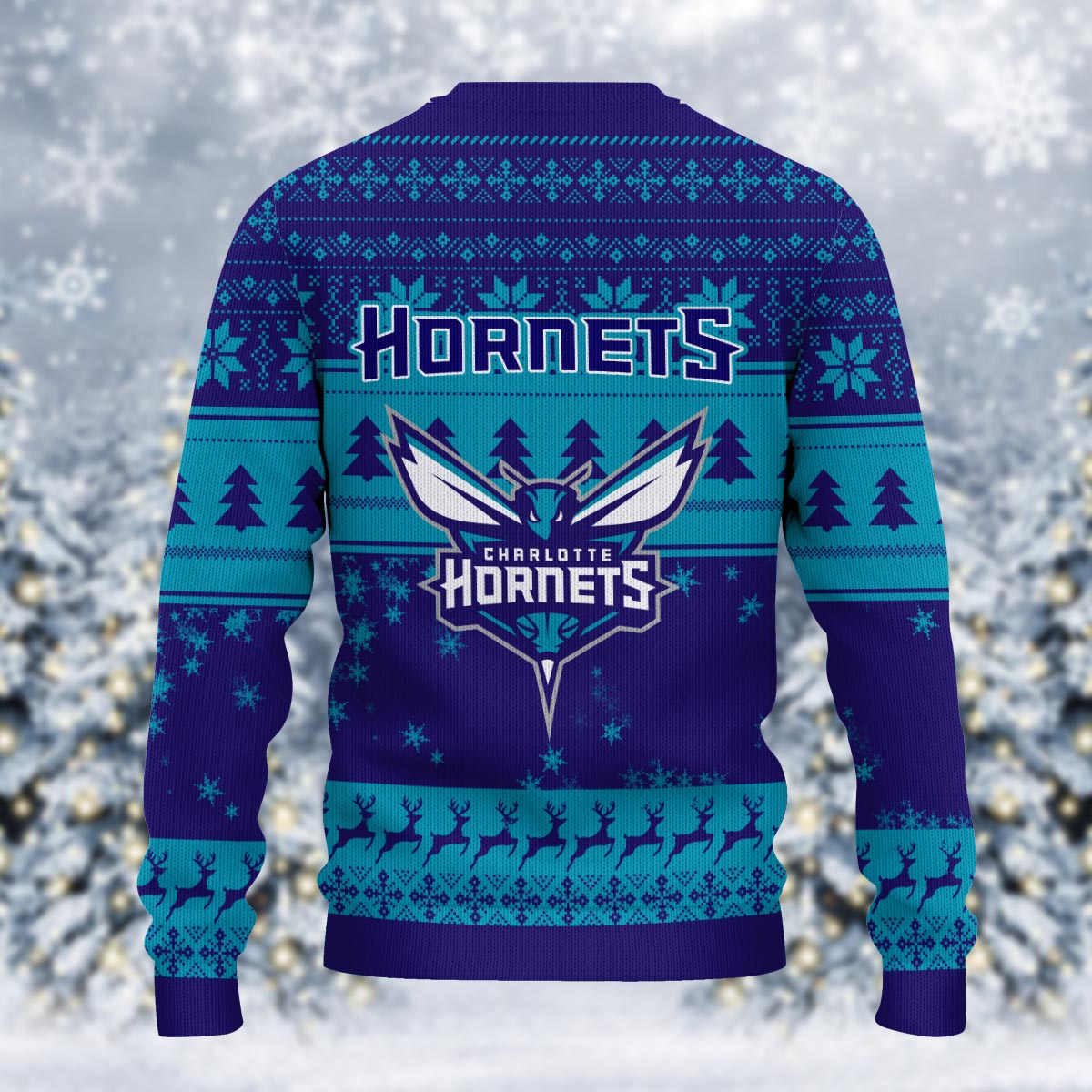 Sportswearmerch Charlotte Hornets NBA x Grinch Christmas Ugly Sweater For Fans