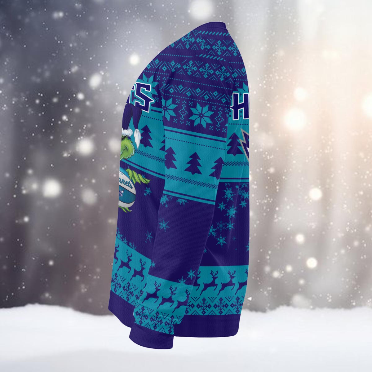 Sportswearmerch Charlotte Hornets NBA x Grinch Christmas Ugly Sweater For Fans