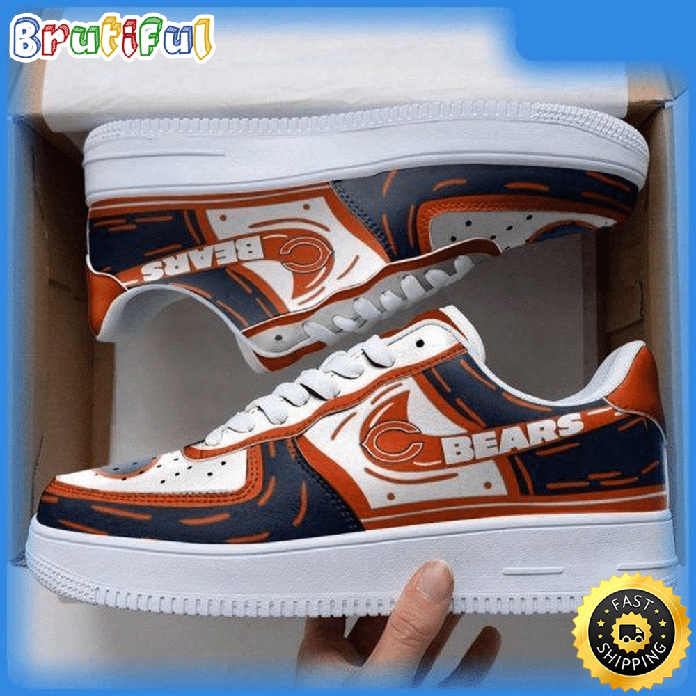 Sportswearmerch Chicago Bears NFL Air Low-Top Sneakers Shoes For Men And Women