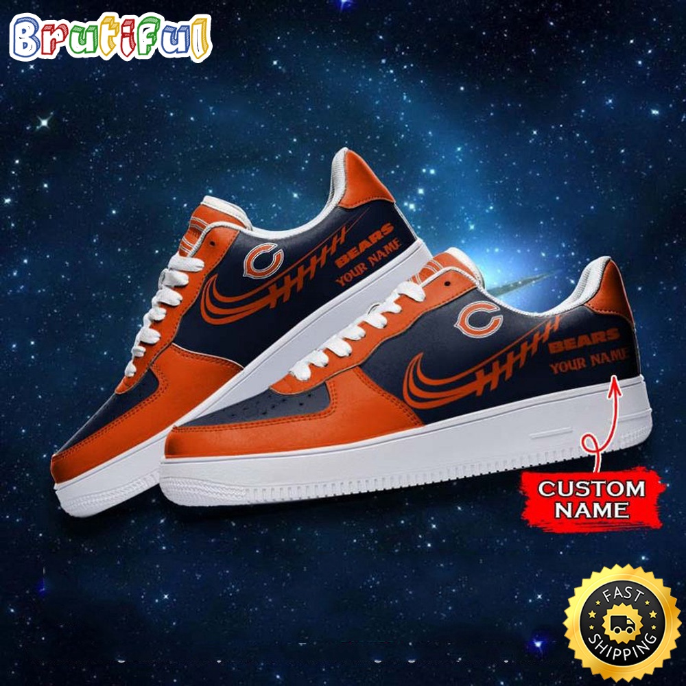 Sportswearmerch Chicago Bears NFL Air Low-Top Sneakers Shoes For Men And Women