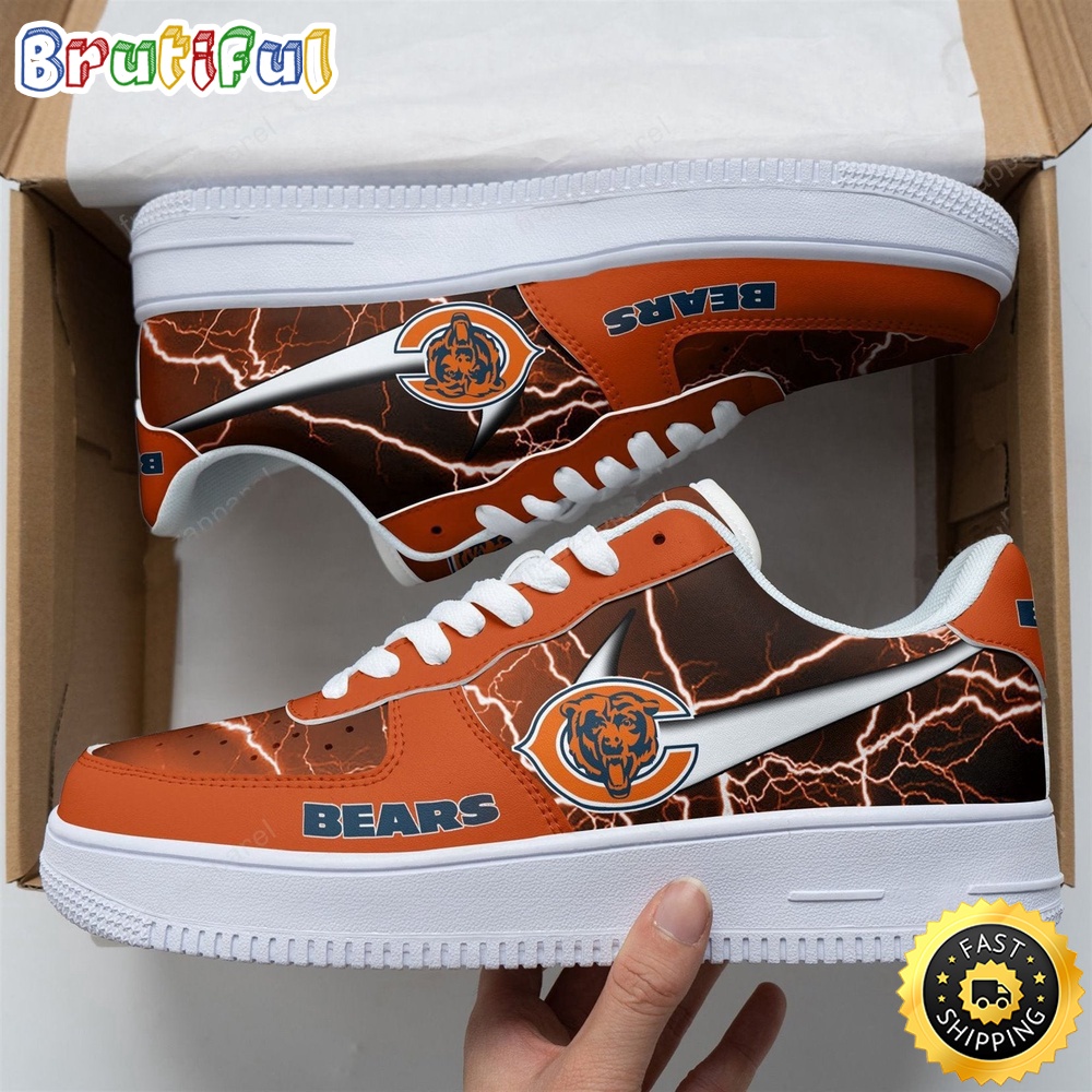 Sportswearmerch Chicago Bears NFL Air Low-Top Sneakers Shoes For Men And Women