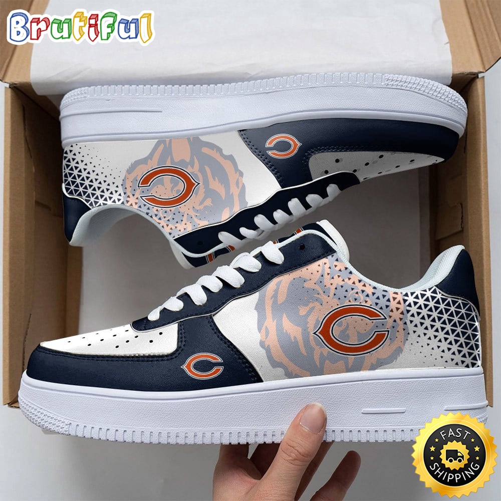 Sportswearmerch Chicago Bears NFL Air Low-Top Sneakers Shoes For Men And Women