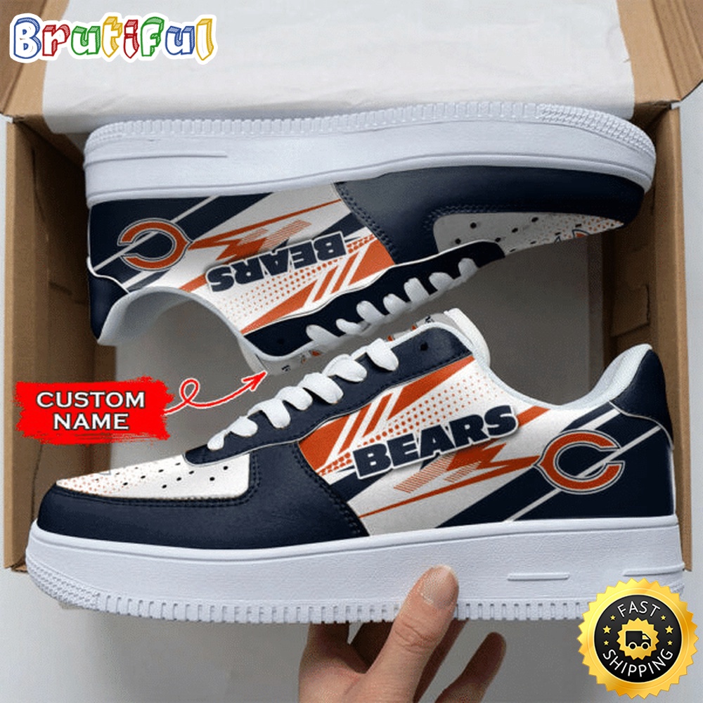 Sportswearmerch Chicago Bears NFL Air Low-Top Sneakers Shoes For Men And Women