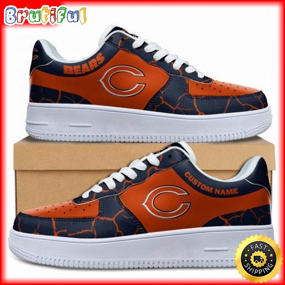 Sportswearmerch Chicago Bears NFL Air Low-Top Sneakers Shoes For Men And Women
