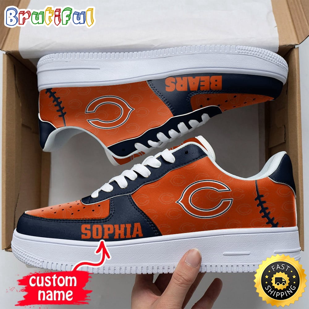 Sportswearmerch Chicago Bears NFL Air Low-Top Sneakers Shoes For Men And Women