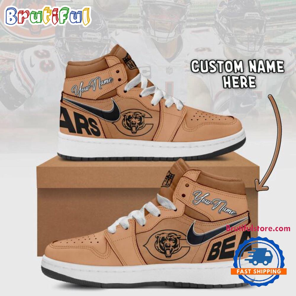 Sportswearmerch Chicago Bears NFL AJ1 High Sneakers Shoes For Men And Women