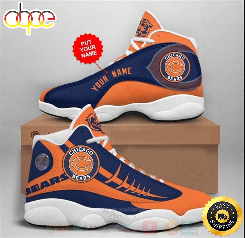 Sportswearmerch Chicago Bears NFL AJ13 Sneakers Shoes For Men And Women