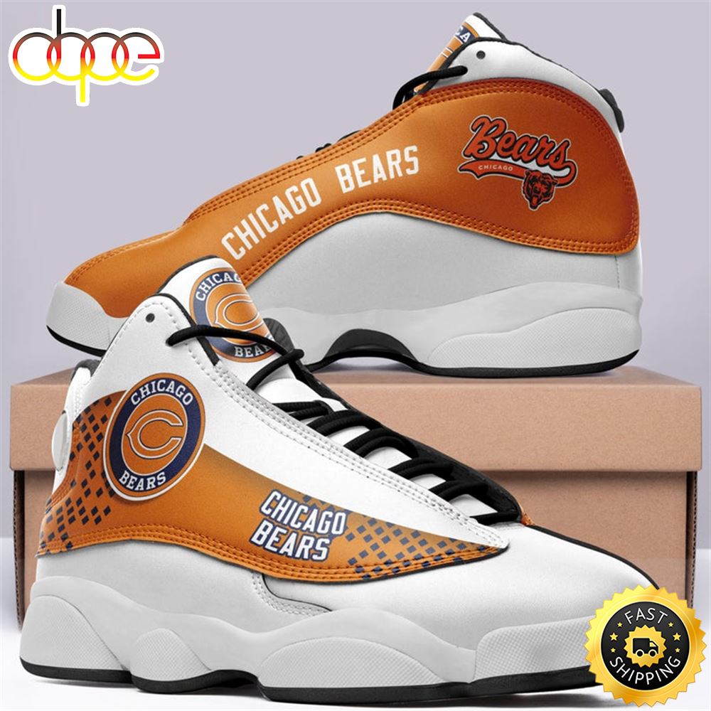 Sportswearmerch Chicago Bears NFL AJ13 Sneakers Shoes For Men And Women