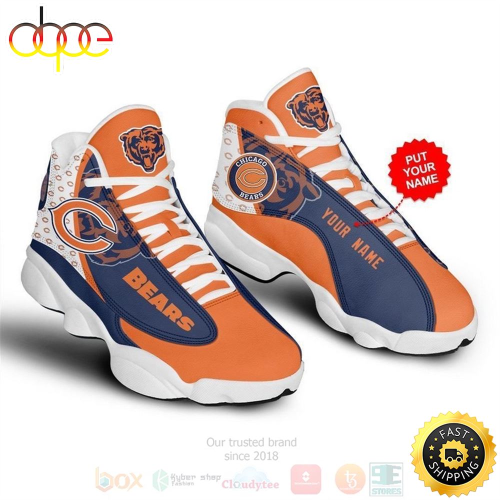 Sportswearmerch Chicago Bears NFL AJ13 Sneakers Shoes For Men And Women