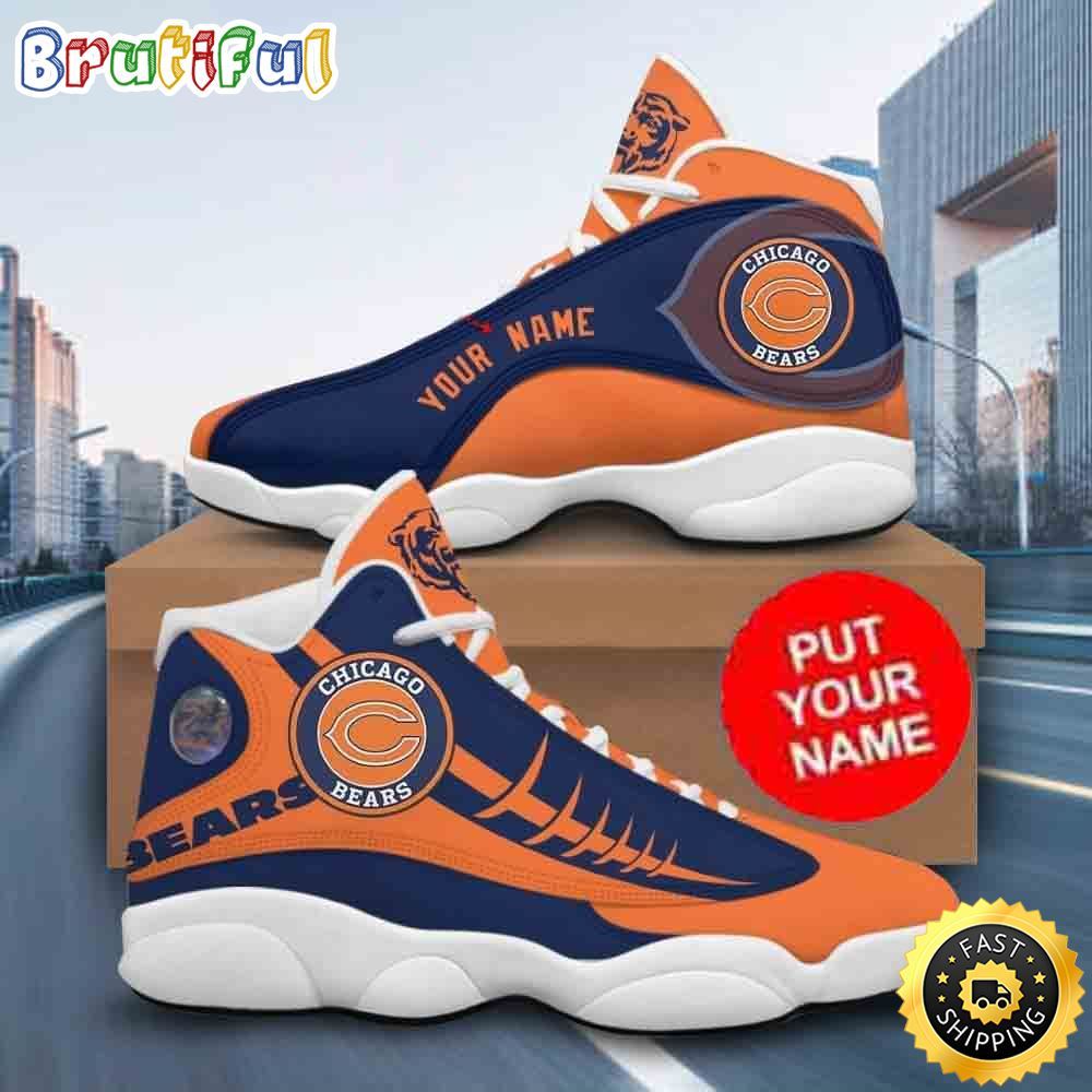 Sportswearmerch Chicago Bears NFL AJ13 Sneakers Shoes For Men And Women