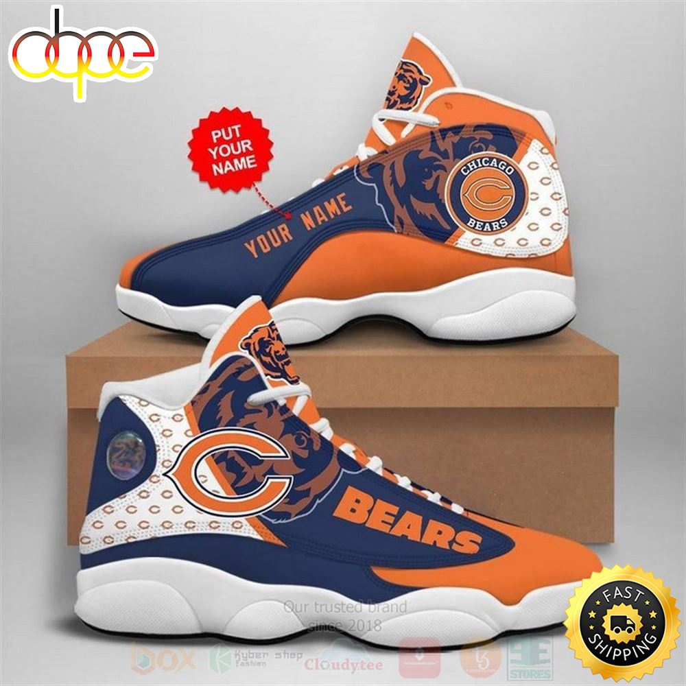 Sportswearmerch Chicago Bears NFL AJ13 Sneakers Shoes For Men And Women