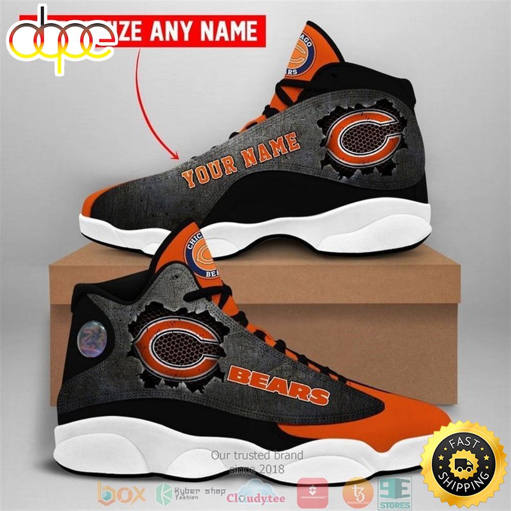 Sportswearmerch Chicago Bears NFL AJ13 Sneakers Shoes For Men And Women