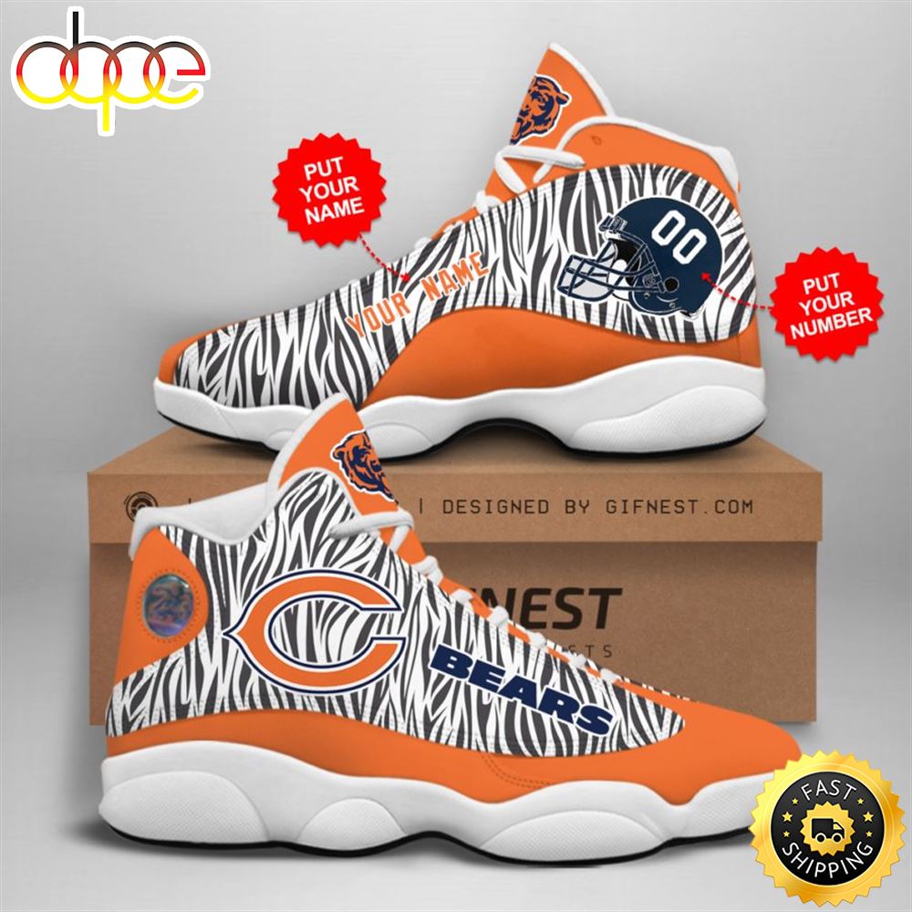 Sportswearmerch Chicago Bears NFL AJ13 Sneakers Shoes For Men And Women