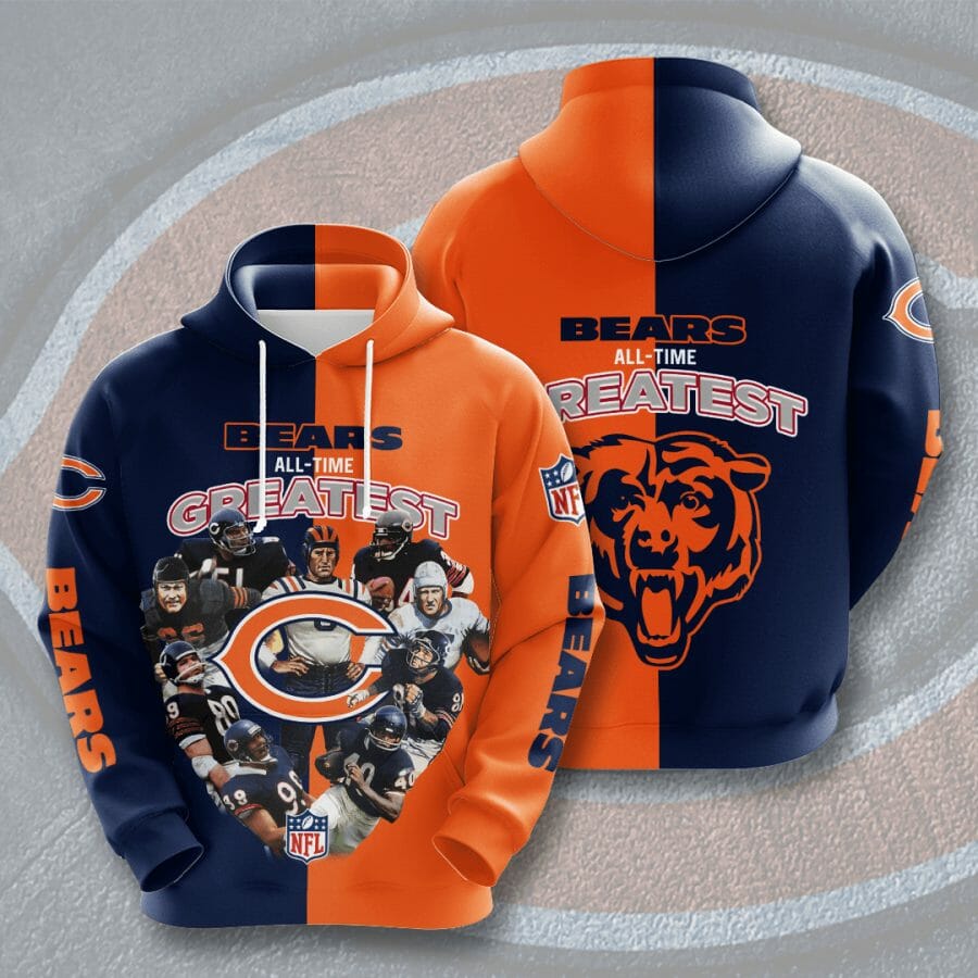 Sportswearmerch Chicago Bears NFL All Time Greatest Personalized Hoodie For Fan