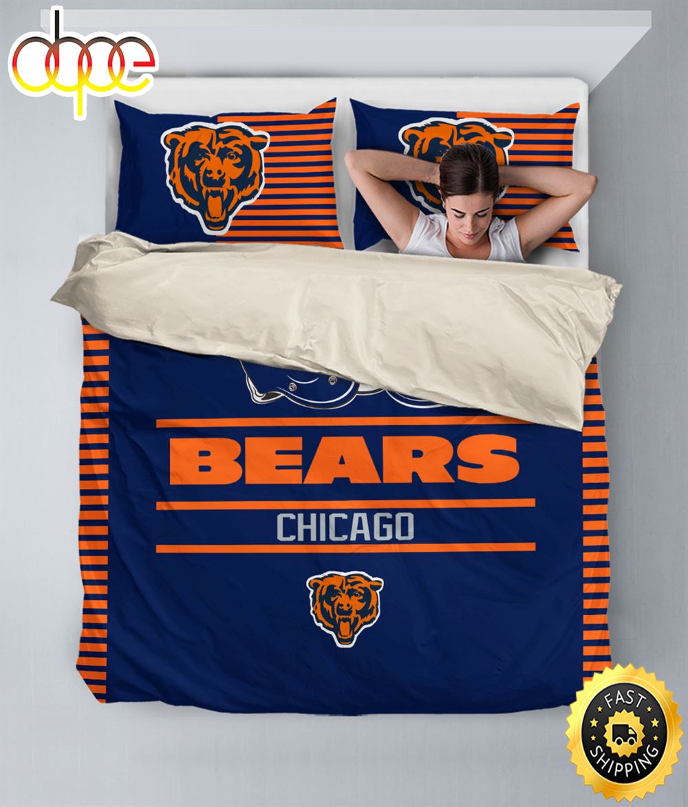 Sportswearmerch Chicago Bears NFL Bedding Set For Fan