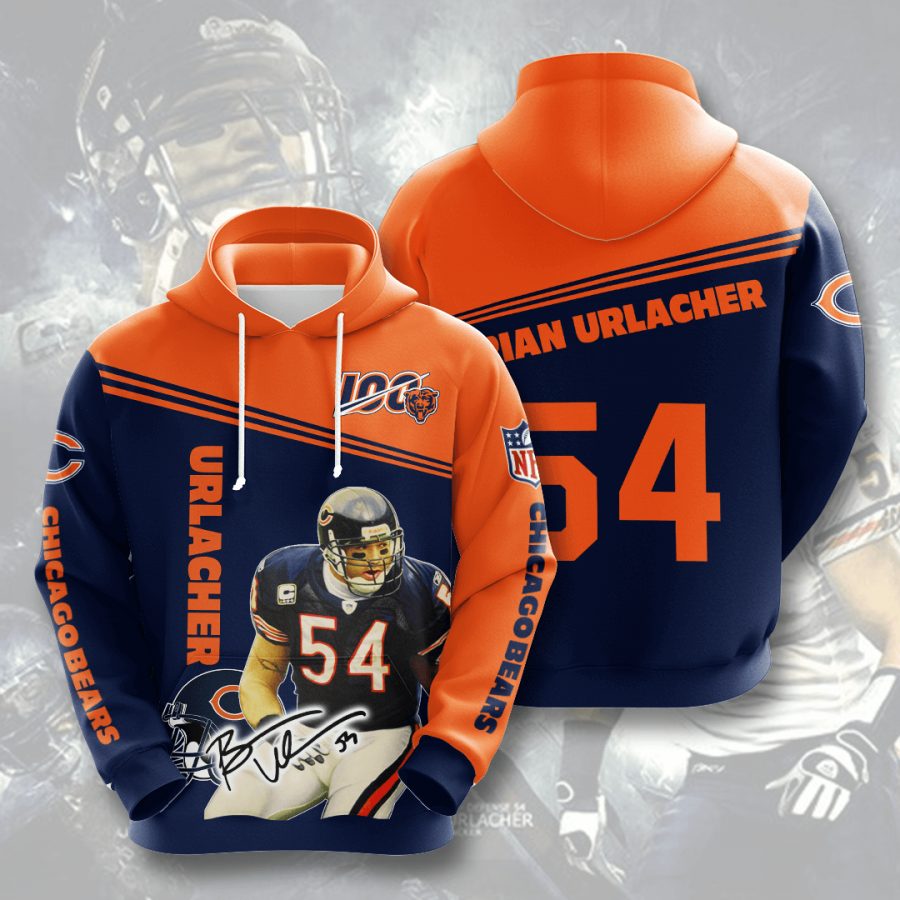 Sportswearmerch Chicago Bears NFL Brian Urlacher Personalized Hoodie For Fan