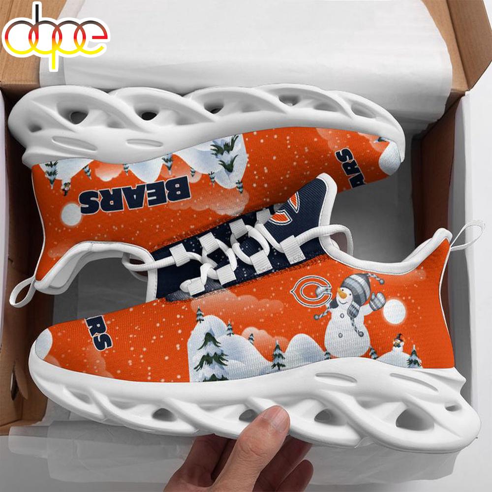 Sportswearmerch Chicago Bears NFL Christmas Snowman Max Soul Shoes Sneakers For Men And Women