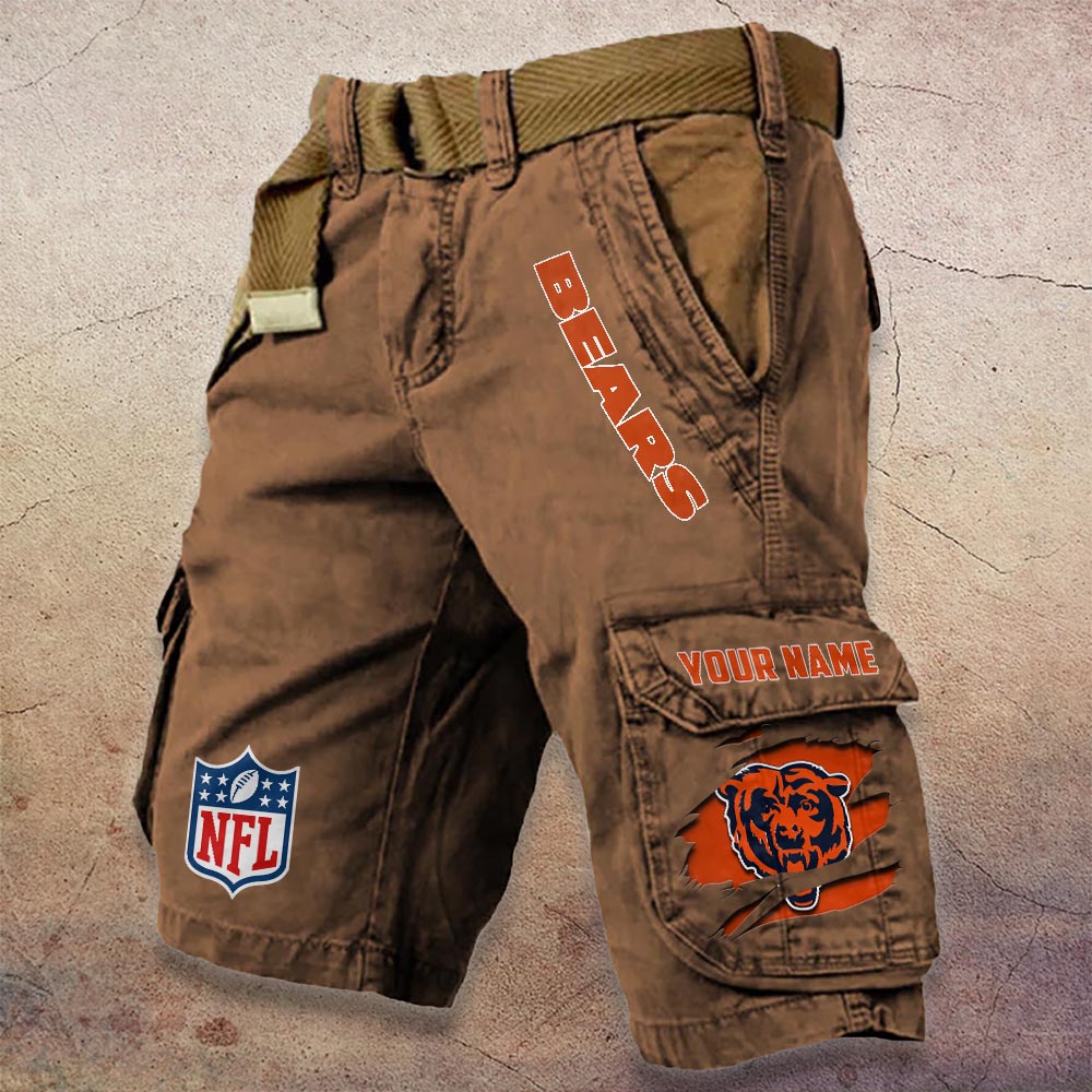 Sportswearmerch Chicago Bears NFL Denim Short For Fan