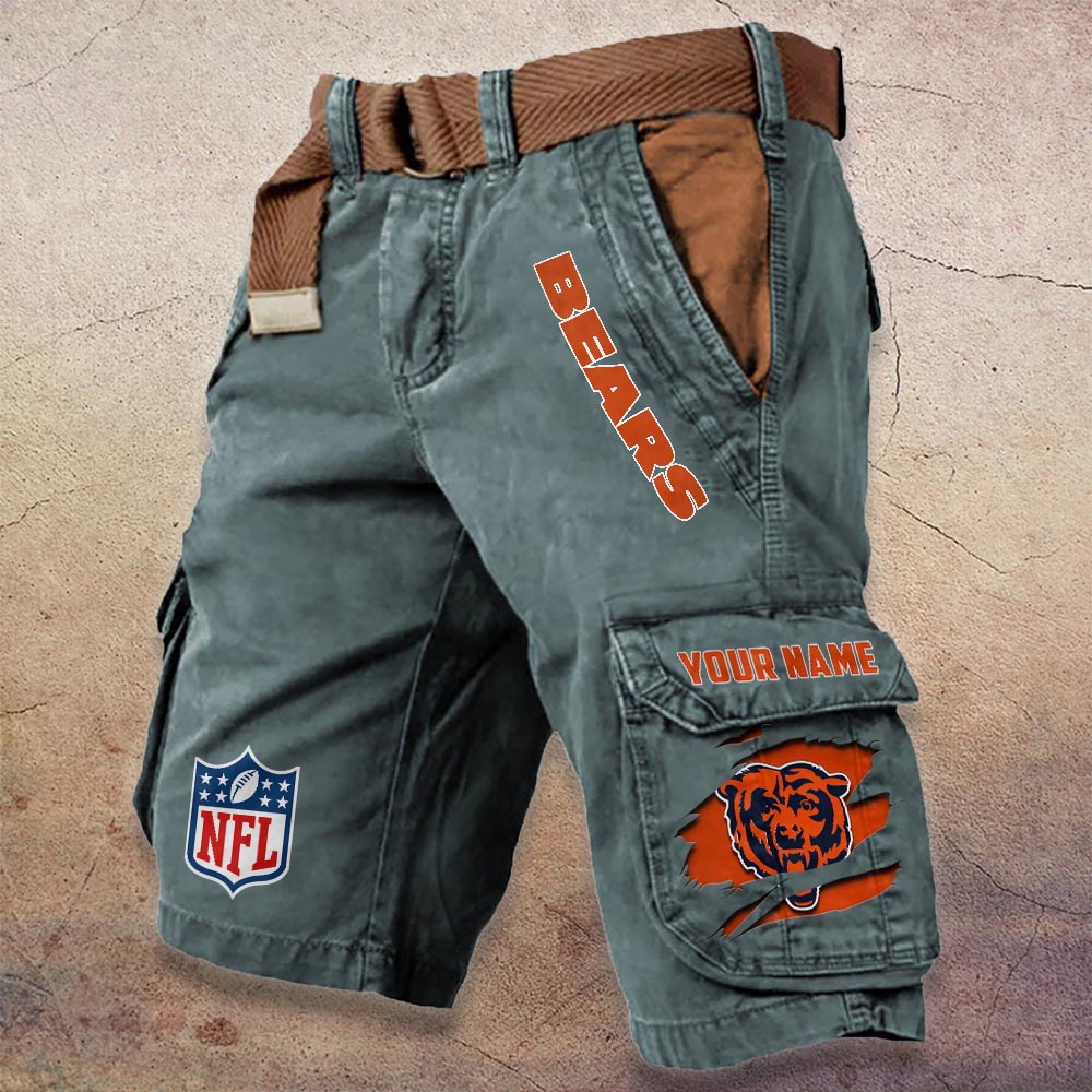 Sportswearmerch Chicago Bears NFL Denim Short For Fan