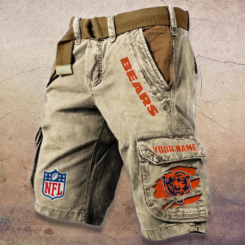Sportswearmerch Chicago Bears NFL Denim Short For Fan