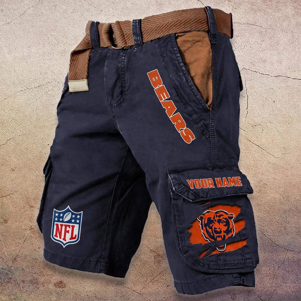 Sportswearmerch Chicago Bears NFL Denim Short For Fan