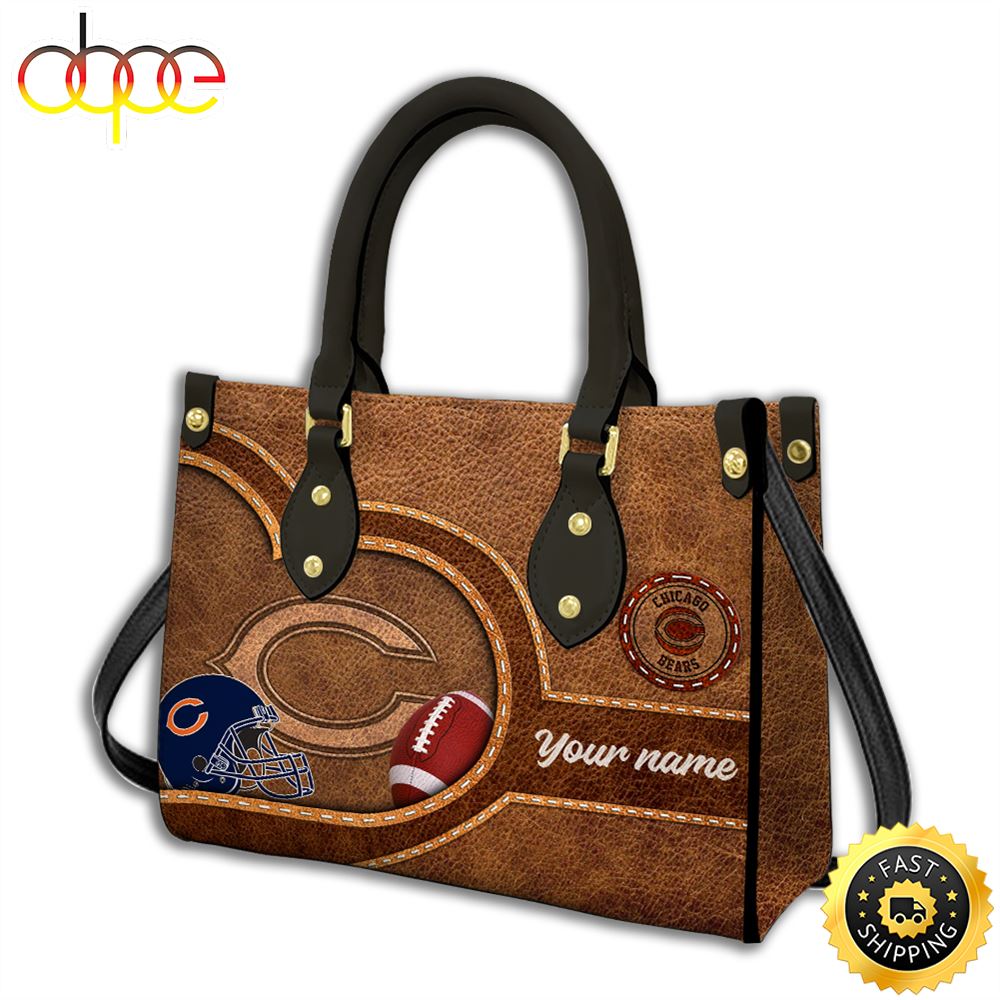 Sportswearmerch Chicago Bears NFL Leather Bag For Fan