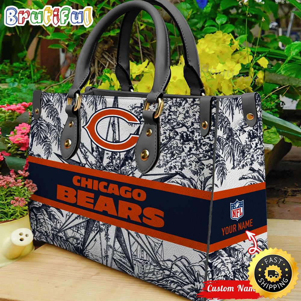Sportswearmerch Chicago Bears NFL Leather Handbag For Fan