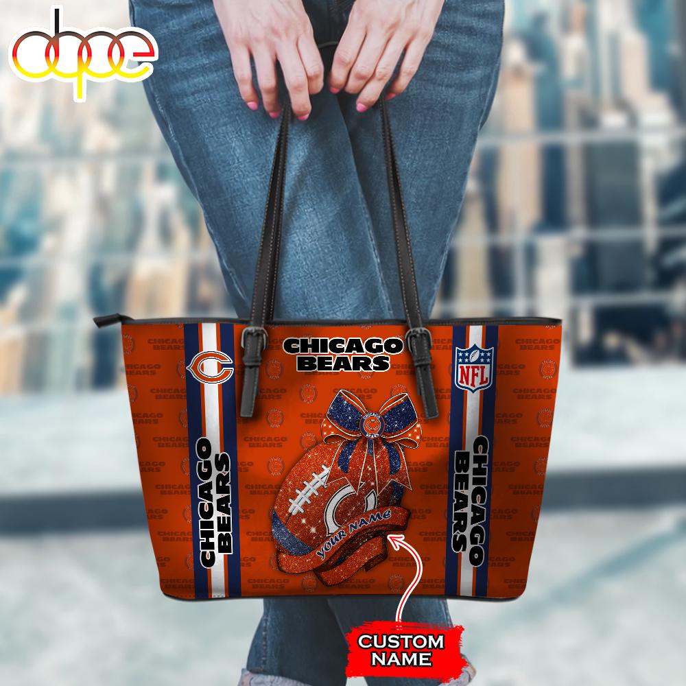 Sportswearmerch Chicago Bears NFL Leather Tote Bag For Fan