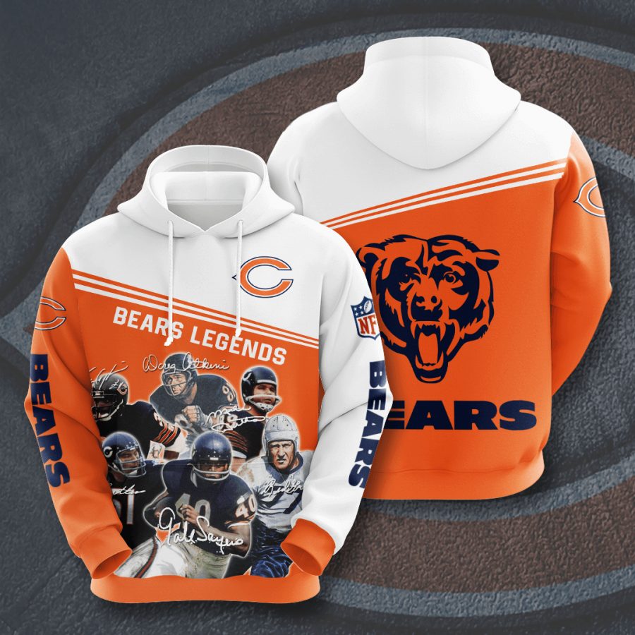 Sportswearmerch Chicago Bears NFL Legends Personalized Hoodie For Fan